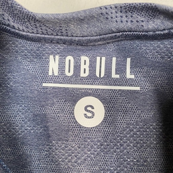 NOBULL‎ Camo Long Sleeve Athletic Shirt Men's Size S Blue - Picture 2 of 9